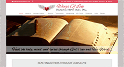 Desktop Screenshot of healingwingsoflove.com