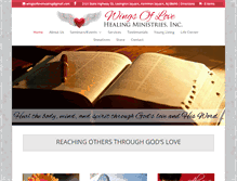 Tablet Screenshot of healingwingsoflove.com